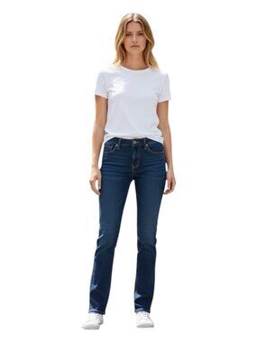 Liverpool Women's Straight Leg Dark Wash Jeans Sadie Size 6/28 NWOT